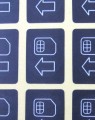 HTC Cellphone SIM Card Sticker (40pcs)
